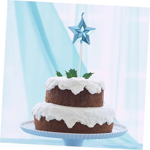 8 Pcs Mixed Color 3D Star Birthday Candles