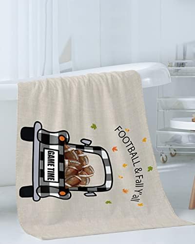Boanket Plaid Truck Load Football Fall Yall 3 Piece Towel Set