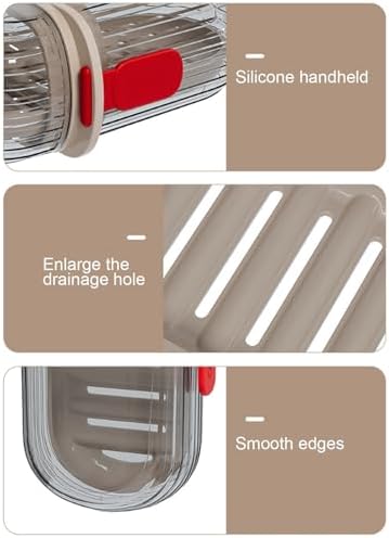 Loyliawa Transparent Soap Dish with Drainage and Lock Design