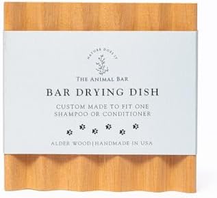 Eco-Friendly Self-Draining Soap Dish - Natural Alder Wood