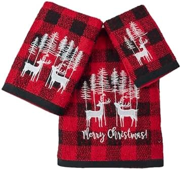 Marina Decoration Christmas 3 Piece Towel Set