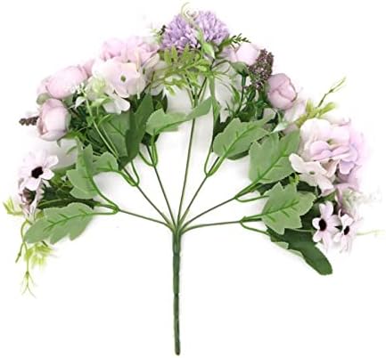 GaRcan Artificial Flowers with Pots 1pc Mixed Peony Hydrangea Silk Bouquet 1