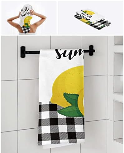 Shine-Home Retro Farm Buffalo Check Towel Set