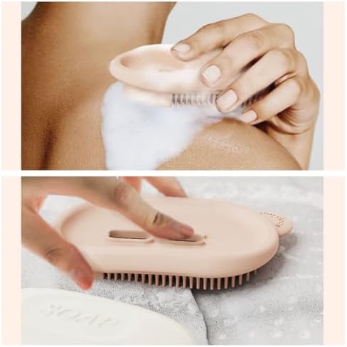 Optisake Travel Soap Case with 2 in 1 Drainage and Brush