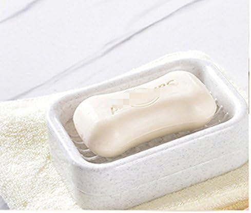 Sumddy 2PCS Plastic Soap Draining Holder for Home and Travel