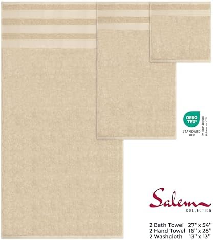 American Soft Linen Salem 6 Piece Bath Towel Set 1