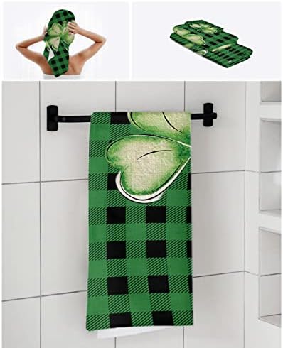 ZOE GARDEN Green Shamrock Microfiber Towel Set