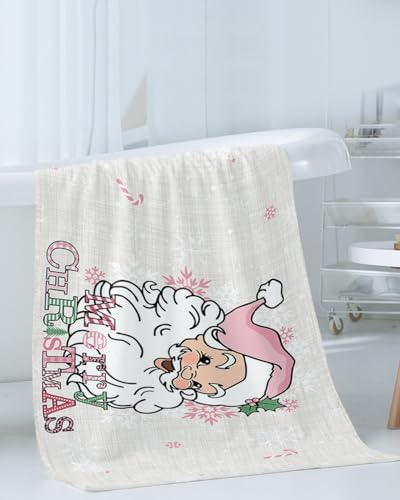 Smile Sunflower Christmas Bath Towels Set of 3