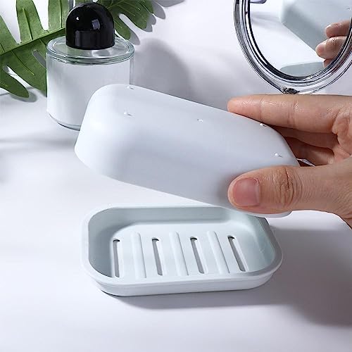 Portable Plastic Soap Dish for Travel and Home Use