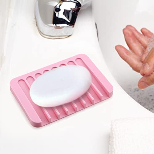 2Pcs Premium Silicone Soap Holder with Waterfall Design