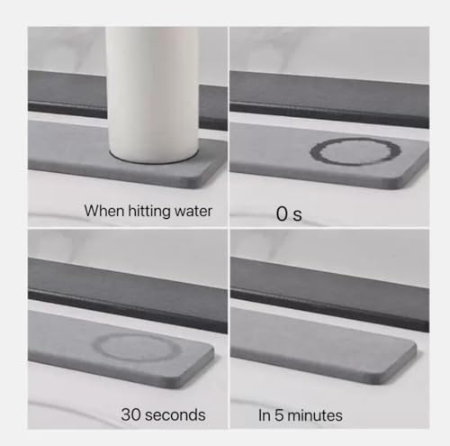 Water Absorbing Stone Tray for Sink - Light Grey 1