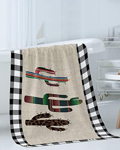 Chees D Zone Retro Stripe Linen Bath Towel Set