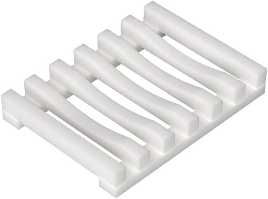 Self Draining Silicone Soap Dish for Shower Bathroom Kitchen