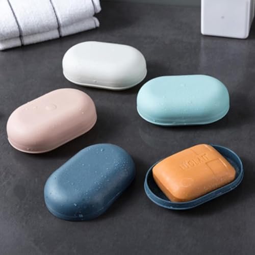 WsjiaboFux Portable Soap Dish with Lid 1