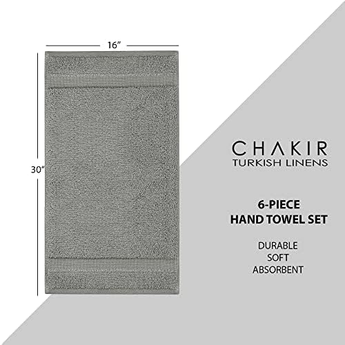 Chakir Turkish Linens Premium 100 Cotton Towel Set Bundle Gray 1