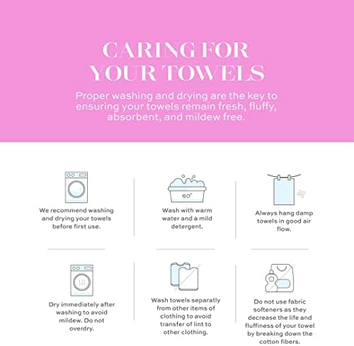 CASA COPENHAGEN White Bay 6 Piece Towel Set