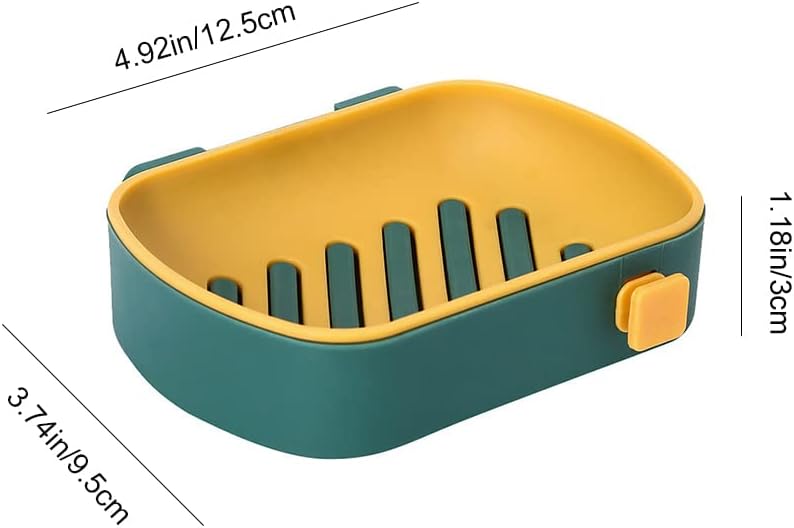 Self Adhesive Soap Dish Holder for Bathroom and Kitchen