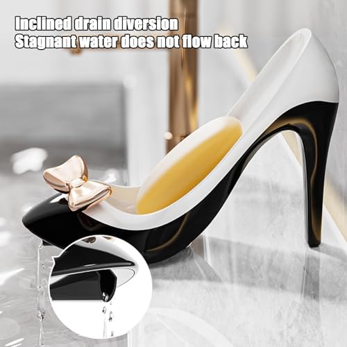 Creative High Heel Soap Holder with Suction Cup Drain Tray