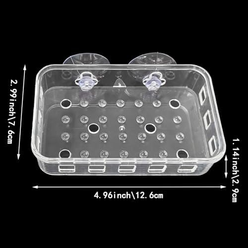 Capiant 1 Pack Suction Cup Soap Dish Holder Clear Acrylic Plastic