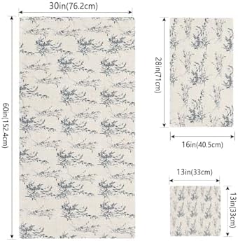 Smile Sunflower 3-Pack Bath Towels Set with Floral Design