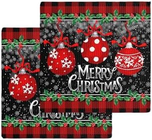 Falaniique Xmas Boho Waffle Towel Set of 2