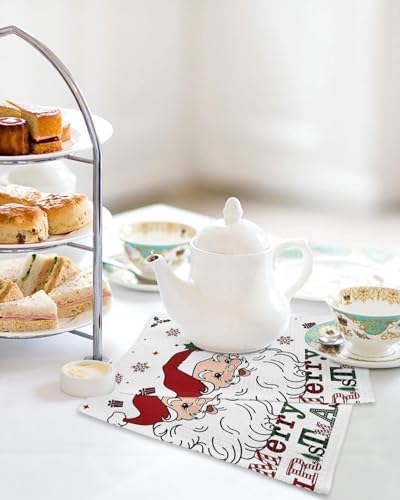 Falaniique Merry Christmas Waffle Towel Set of 2 1