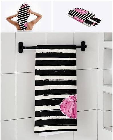 Chees D Zone 3 Piece Bath Towel Set with Pink Pumpkin Design