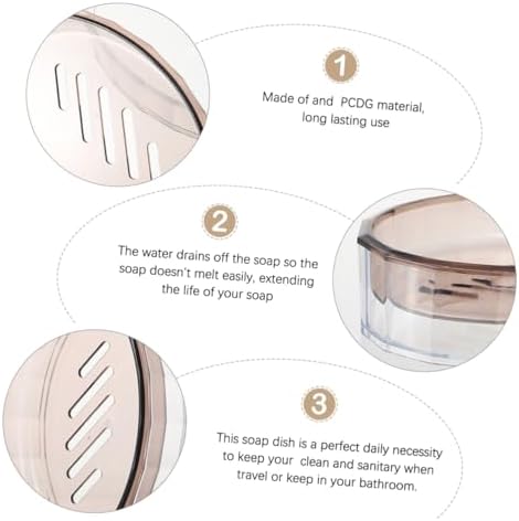 PRETYZOOM Self-Draining Bathroom Soap Dish with Drain