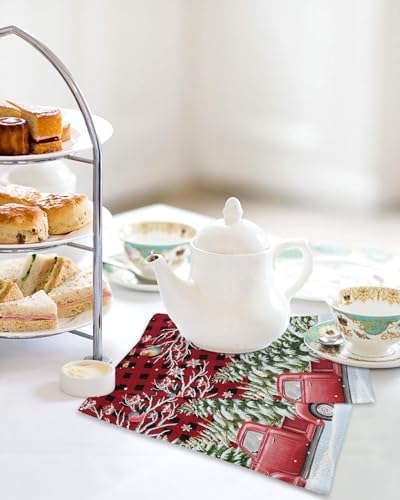 Falaniique Christmas Waffle Towel Set of 2 1