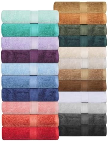 Superior Egyptian Cotton Pile 3 Piece Towel Set in Chocolate