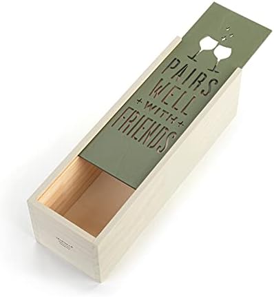 DEMDACO Olive Green Candle Lantern with Friends Quote
