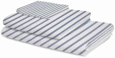 Edwiinsa Blue Stripes Bath Towel Set 3 Pack