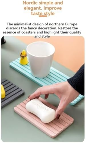 Diatomite Coasters Tray for Cosmetic Bottles and Bathroom