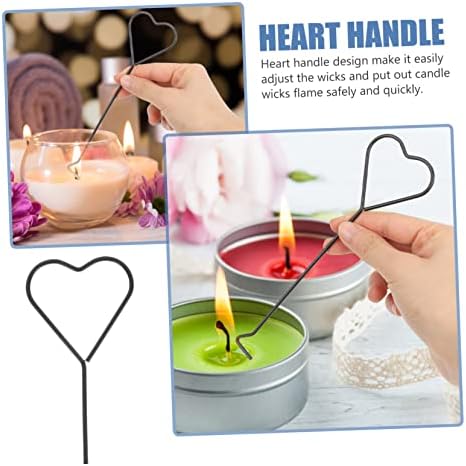 LIFKOME 4pc Heart Design Candle Wick Hooks
