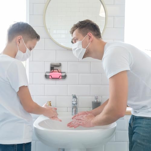 Kifmurase Black Bar Soap Holder No Drilling