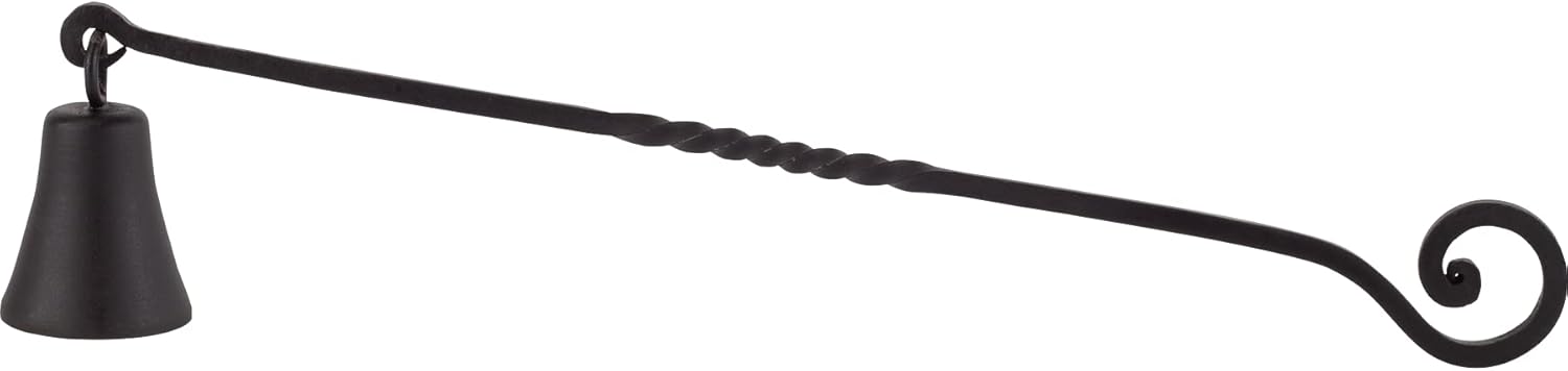 RTZEN Antique Bell Candle Snuffer - Handcrafted Wrought Iron Candlesnuffer with Long Handle