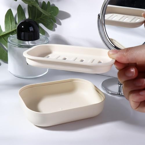 Portable Plastic Soap Dish for Travel and Home Use