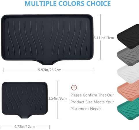 KIACFFH Silicone Soap Holder for Kitchen Sink and Bathroom