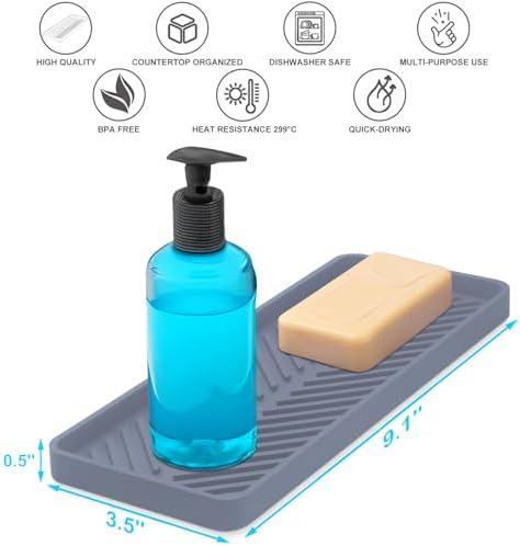 Silicone Soap Holder 2 Pack - Grey