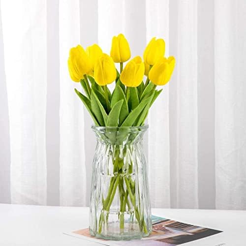 Gerrit Artificial Flowers in Tulip Vase - 10 Heads Decor