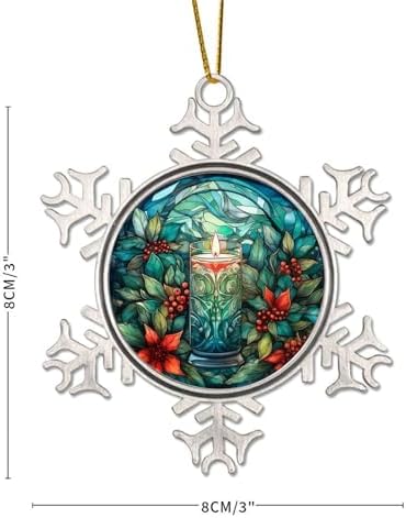 Zyadsinoudor 3 Inch Snowflake Hanging Ornament