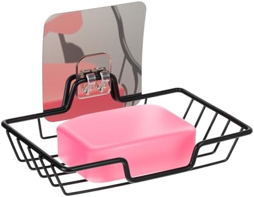Kifmurase Black Bar Soap Holder No Drilling