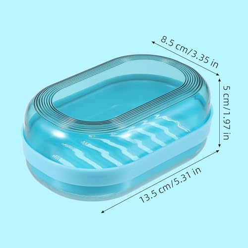 Dimeho Shampoo Bar Holder Travel Case - Blue