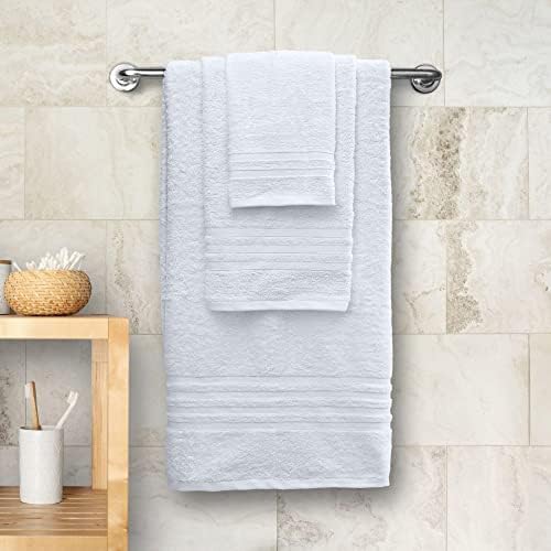 Wealuxe 12 Piece White Bath Towel Set