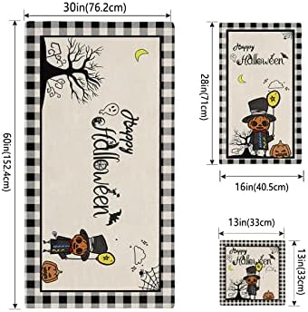Chees D Zone Halloween Bath Towel Set with Ghost Face Design