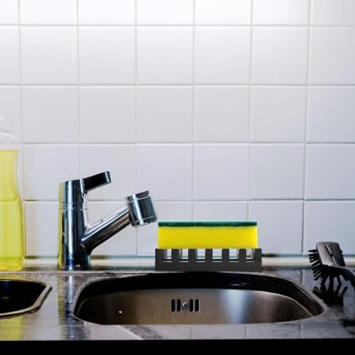 Self Draining Silicone Soap Dish for Shower Bathroom Kitchen