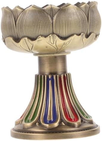 NULYLU Buddhist Style Lotus Candle Holder