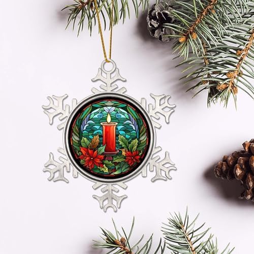 Zyadsinoudor 3 Inch Hanging Snowflake Christmas Ornament 1
