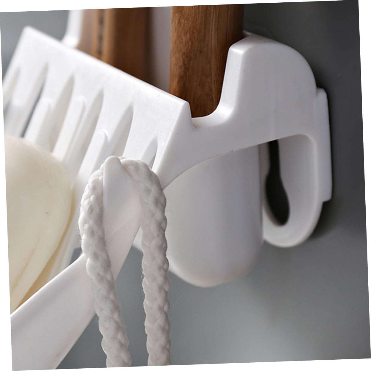 WOONEKY Bathroom Soap Dish Holder with Drain