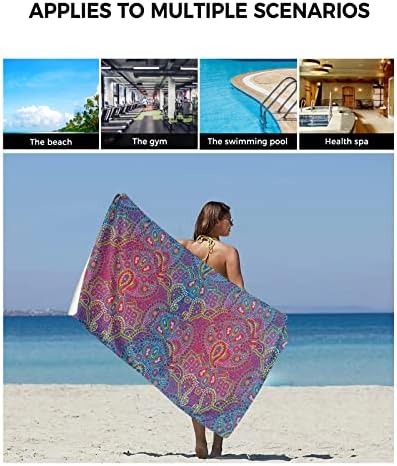 Shine-Home India Paisley Towel Set for Hotel Quality